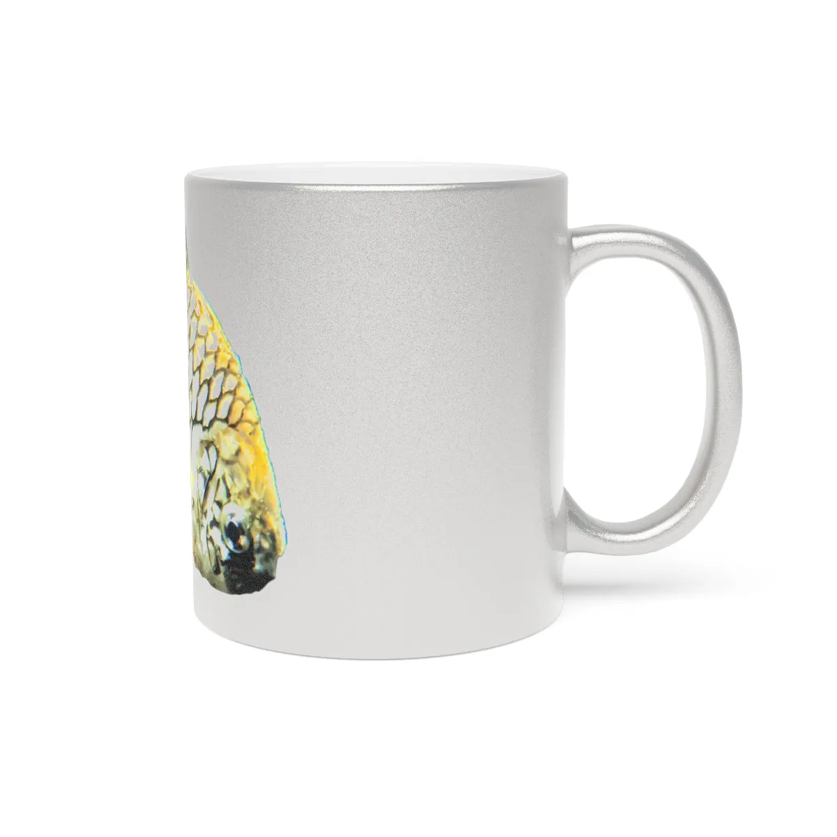 Pineapple Fish Metallic Mug (Silver / Gold)