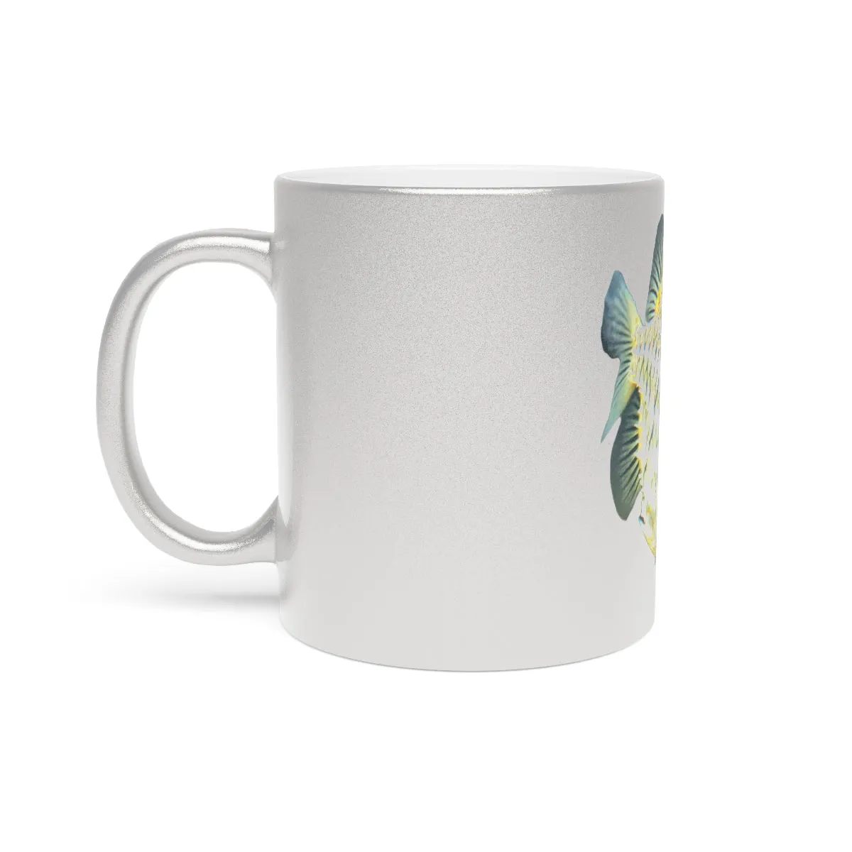 Pineapple Fish Metallic Mug (Silver / Gold)