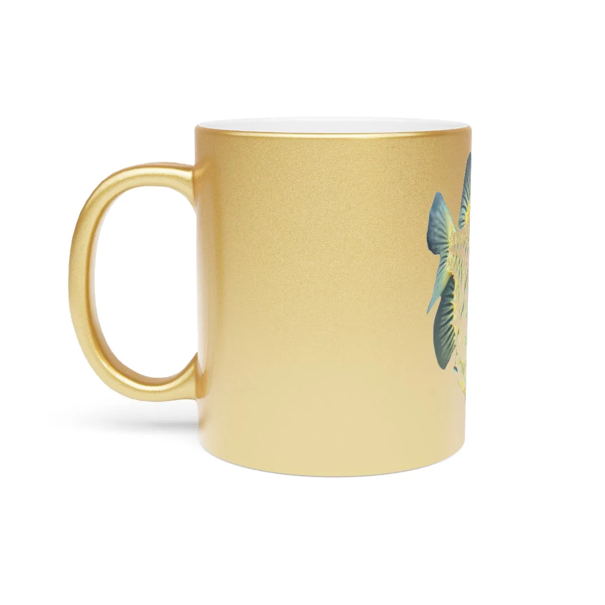 Pineapple Fish Metallic Mug (Silver / Gold)