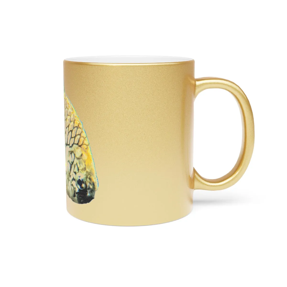 Pineapple Fish Metallic Mug (Silver / Gold)