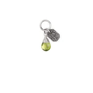 Pyrrha - Positivity Peridot Signature Attraction Charm in Silver