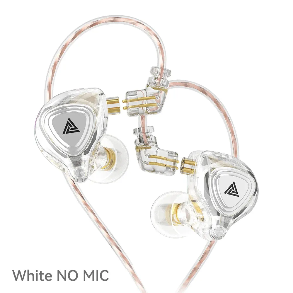 QKZ ZX3 No-Mic Dynamic Earphone In-Ear Monitor HiFi Heavy Bass Wired Headphones Gaming Sports Music Stereo Headsets