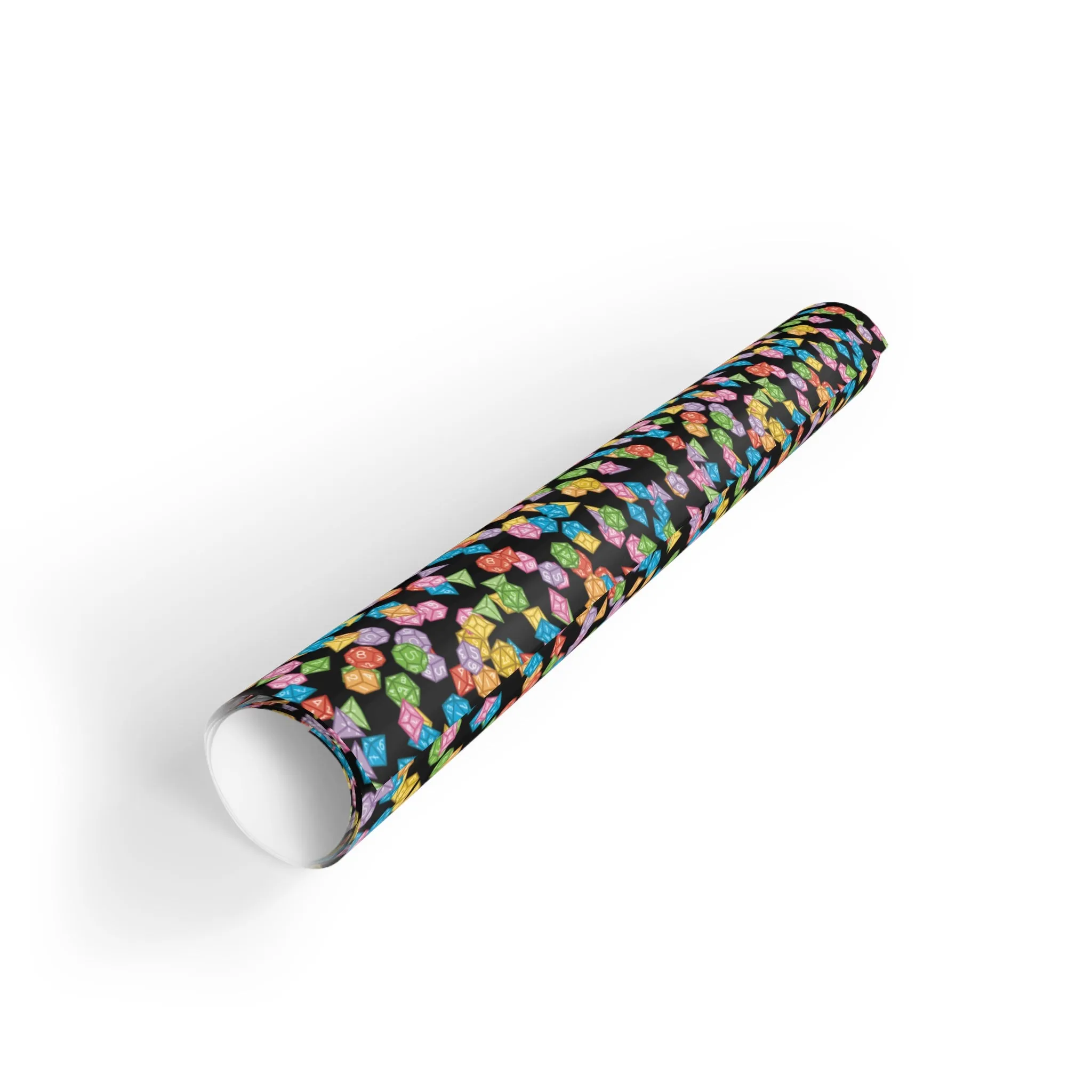 "Mega Dice Wrap" in Black - Wrapping Paper (2 sizes)