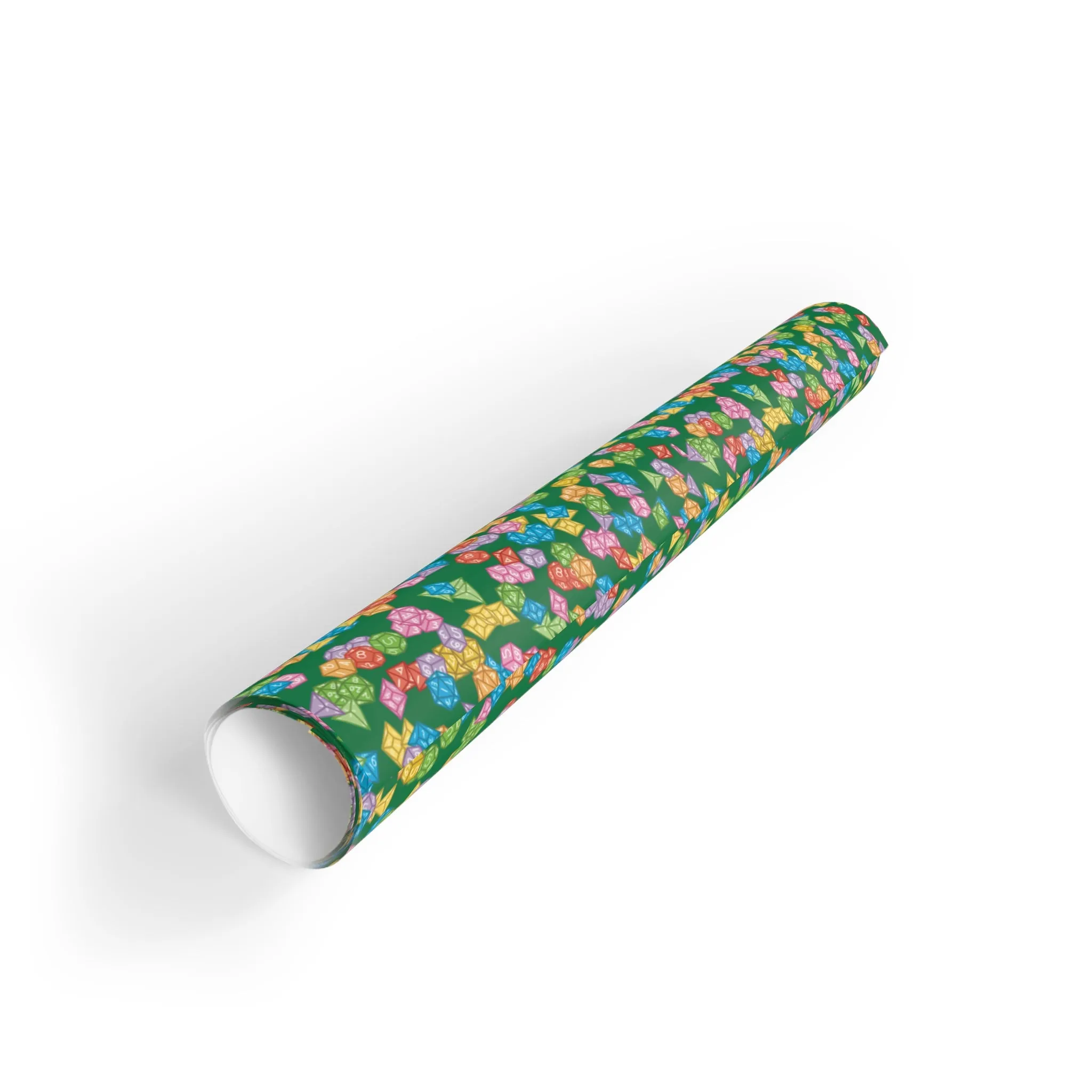 "Mega Dice Wrap" in Green - Wrapping Paper (2 sizes)