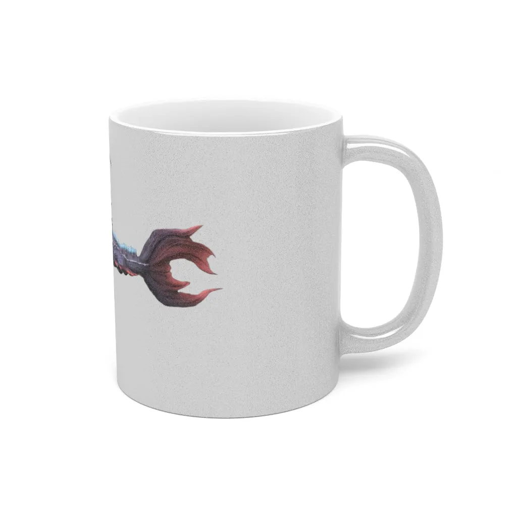 Ryuuk the Fish Dragon God Metallic Mug (Silver / Gold)