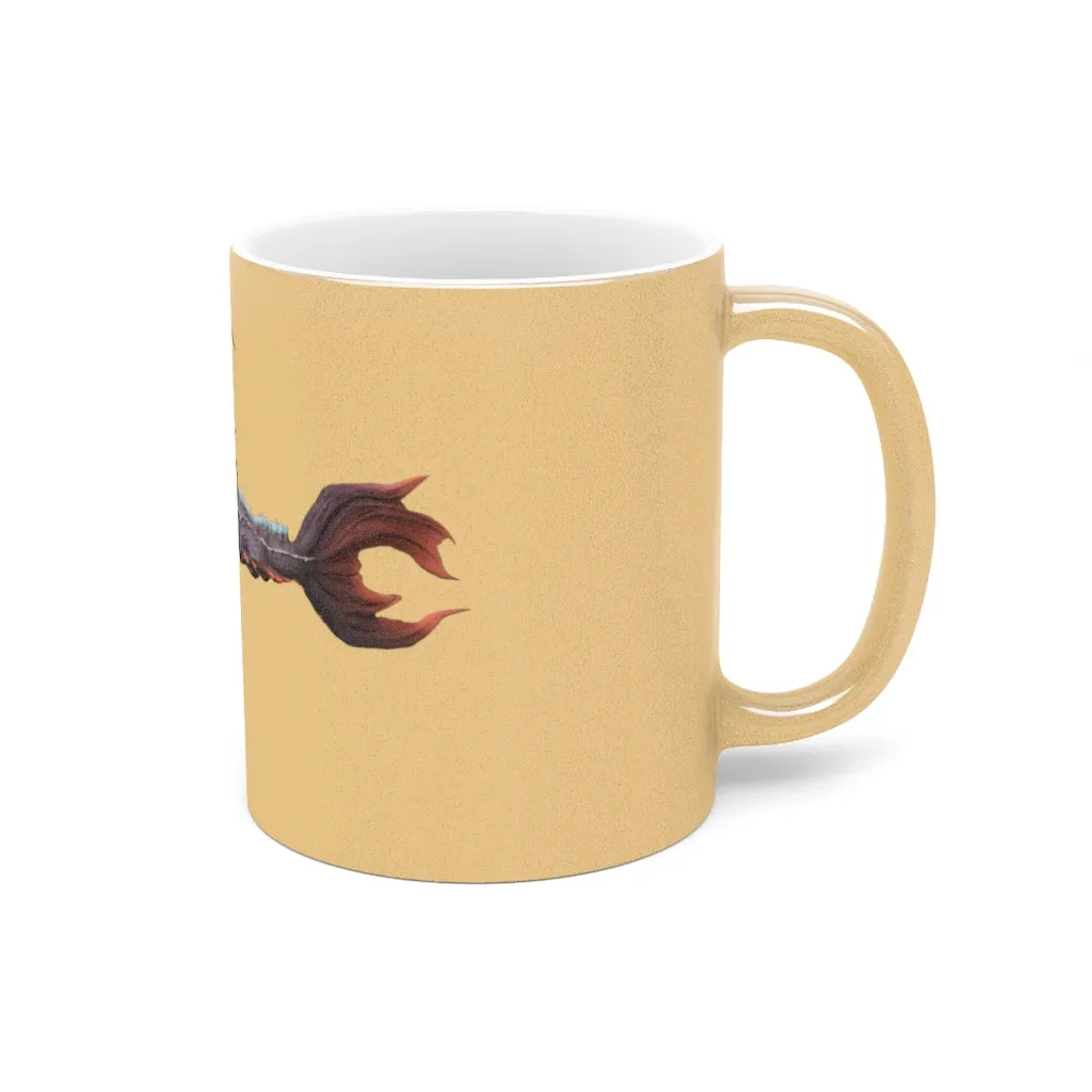 Ryuuk the Fish Dragon God Metallic Mug (Silver / Gold)