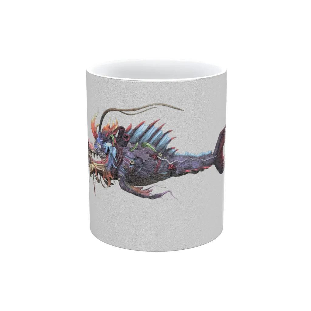 Ryuuk the Fish Dragon God Metallic Mug (Silver / Gold)