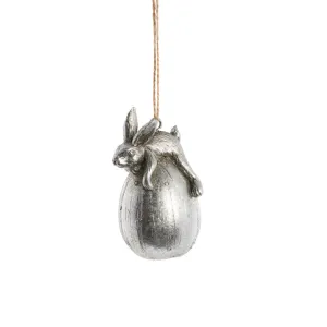 Semina Easter ornament H7.2 cm. silver