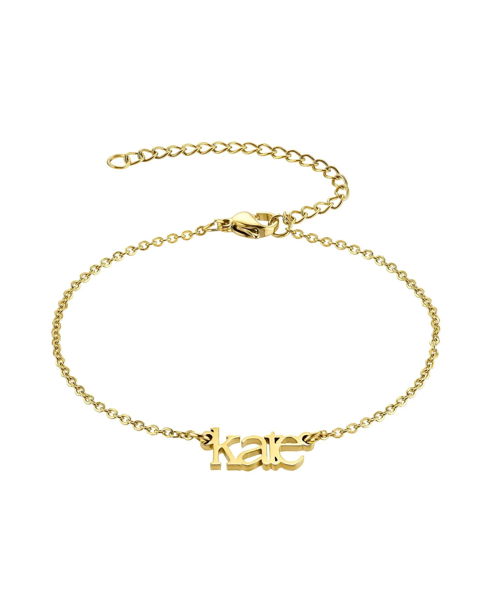 Sleek Name Bracelet 18ct Gold Vermeil