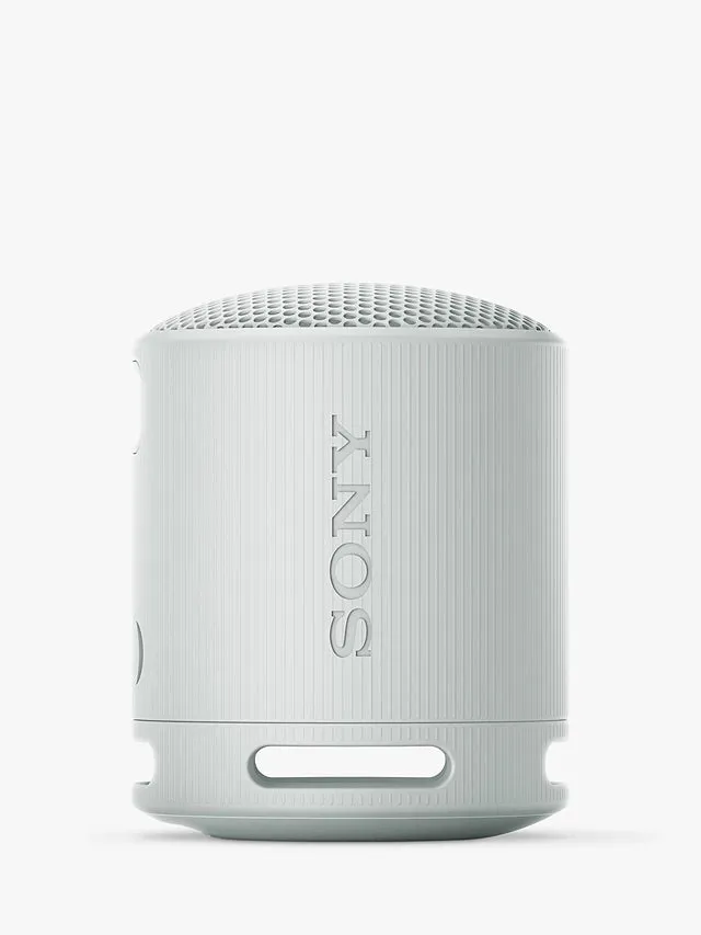 Sony SRSXB100H Waterproof Compact Bluetooth Wireless Speaker, Light Grey