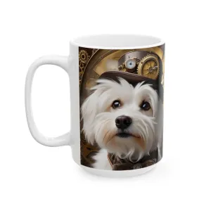 Steampunk Westie  Ceramic Mug, (11oz, 15oz)