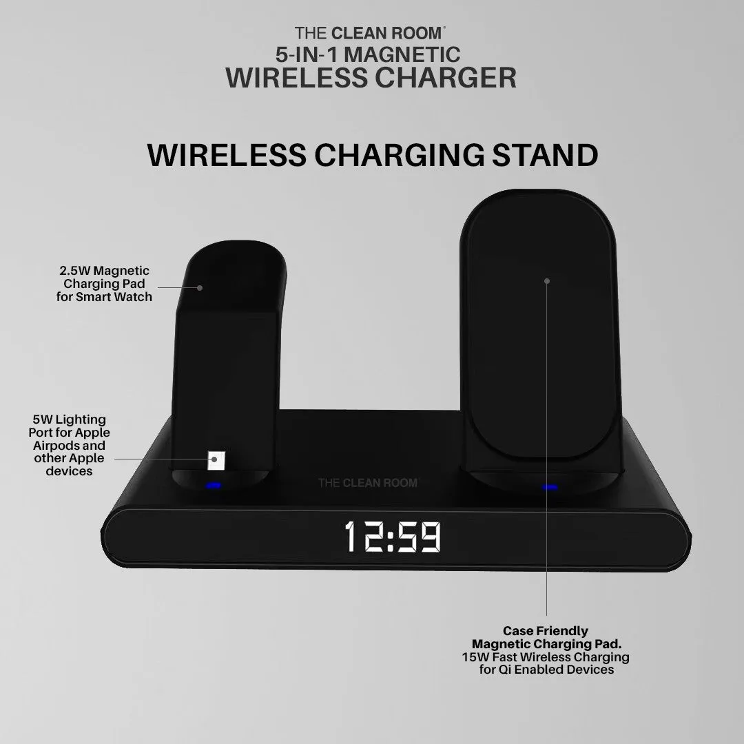 The Clean Room 5-in-1 Magnetic Wireless Charger