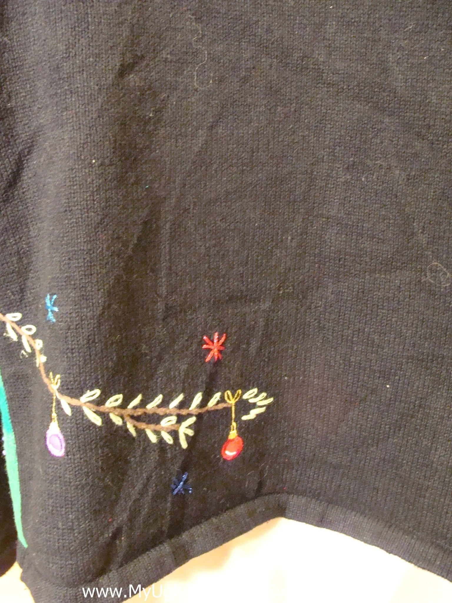 Ugly Christmas Sweater Horrible Bling Tree