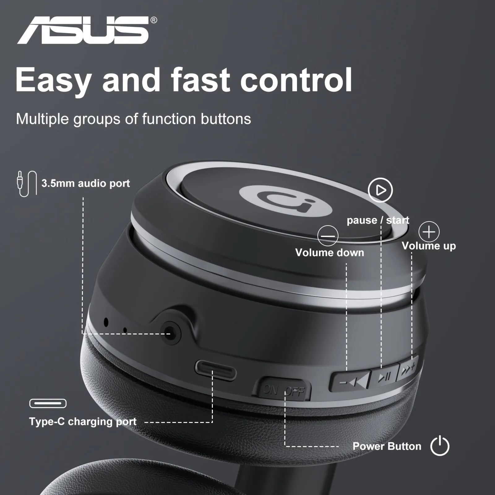 Unleash Freedom ASUS AS-D96 5.3 Wireless Earphones