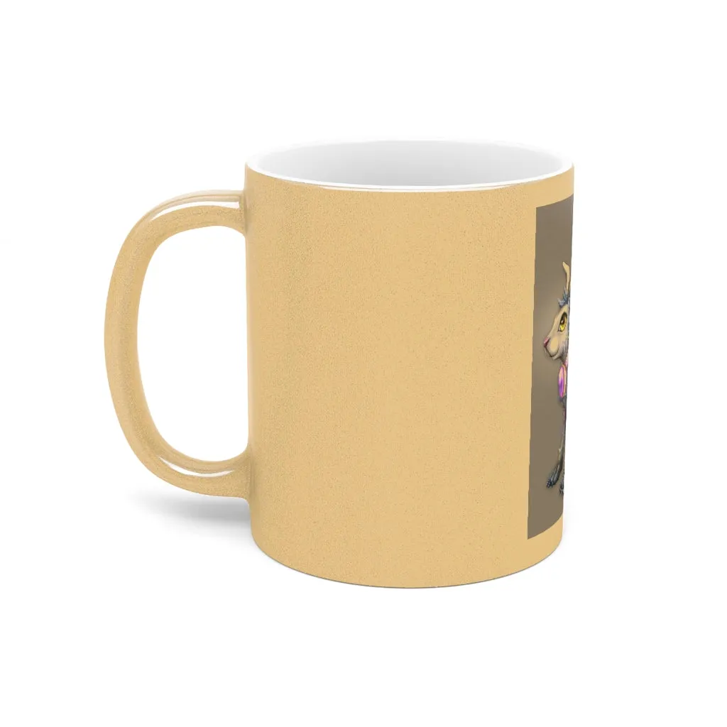 White Amara Metallic Mug (Silver / Gold)