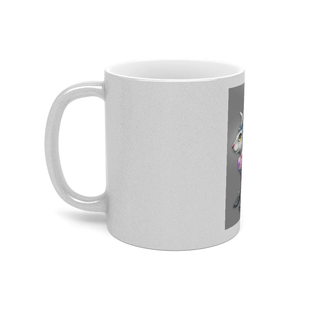 White Amara Metallic Mug (Silver / Gold)