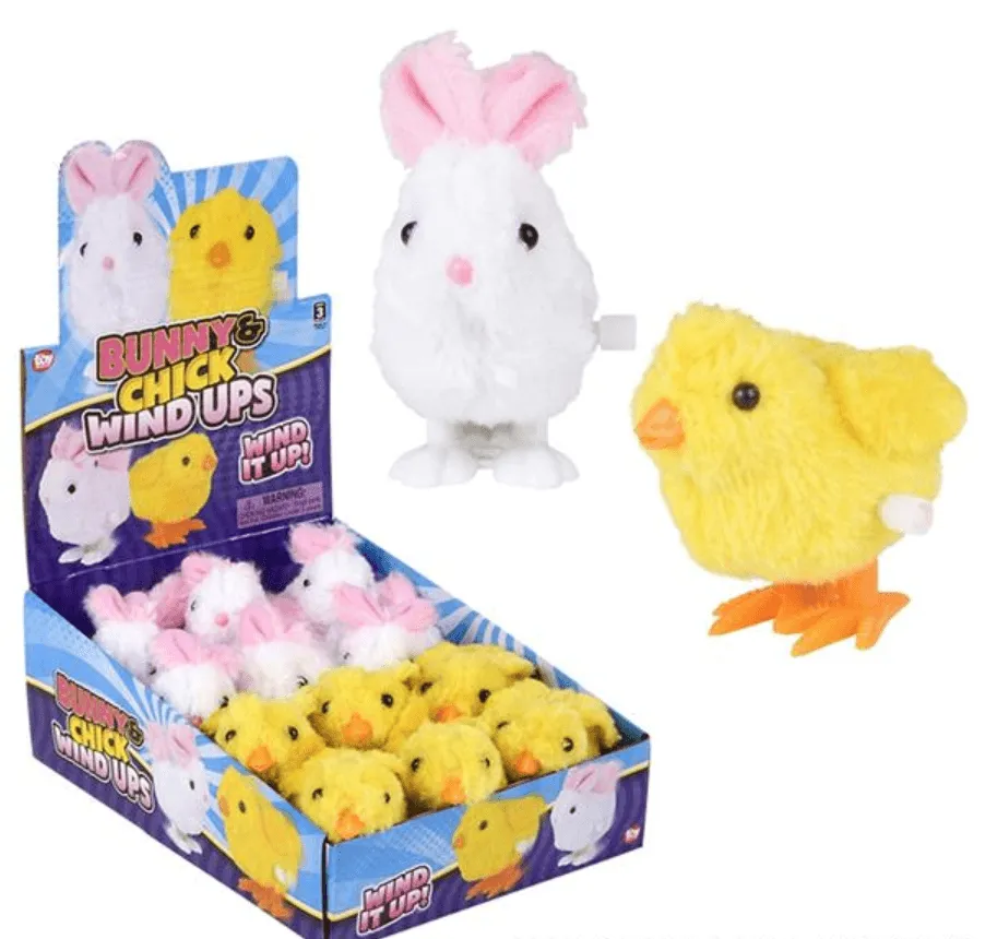 Wind up toys | Easter- 3" BUNNY AND CHICK | La Luna Bella