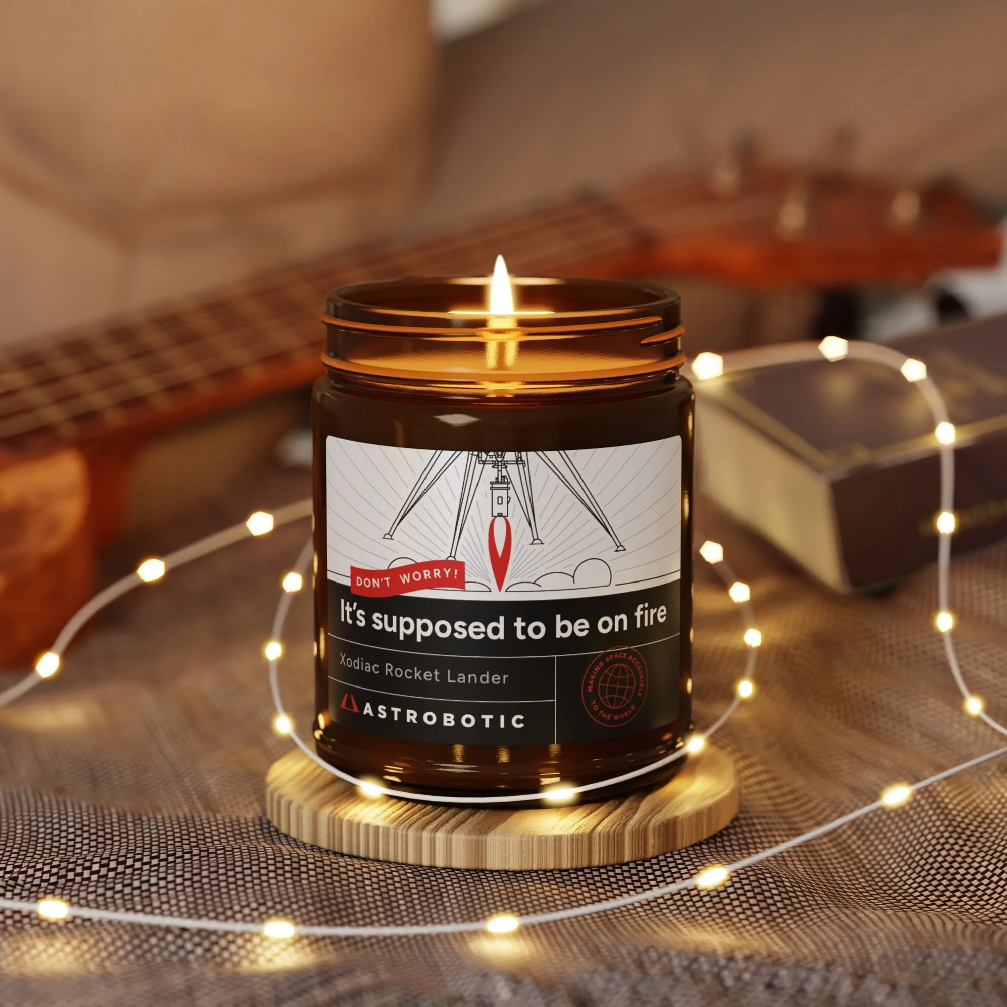 Xodiac "Don't Worry...It's Supposed to be on Fire" Scented Soy Jar Candle