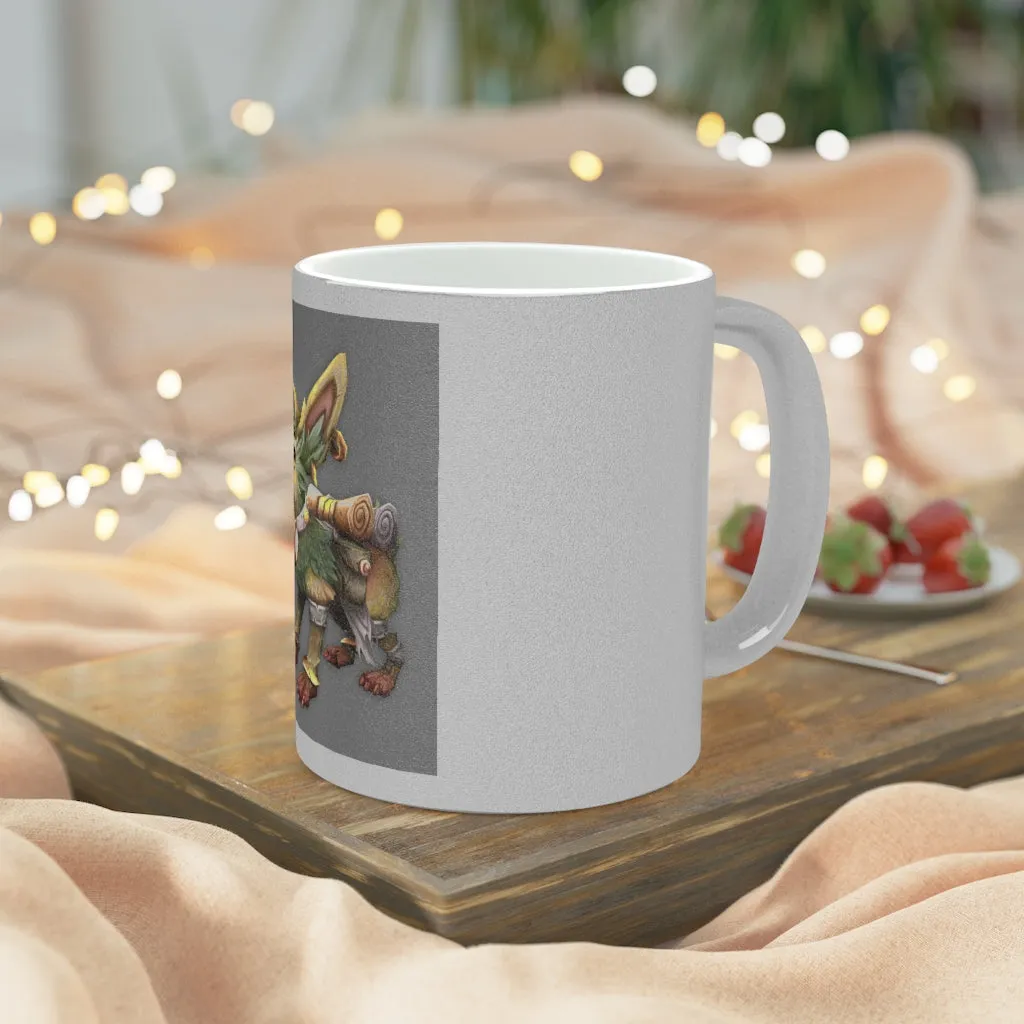 Yellow Amara Metallic Mug (Silver / Gold)