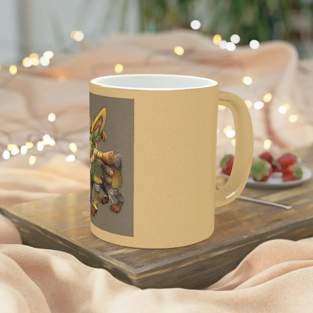 Yellow Amara Metallic Mug (Silver / Gold)